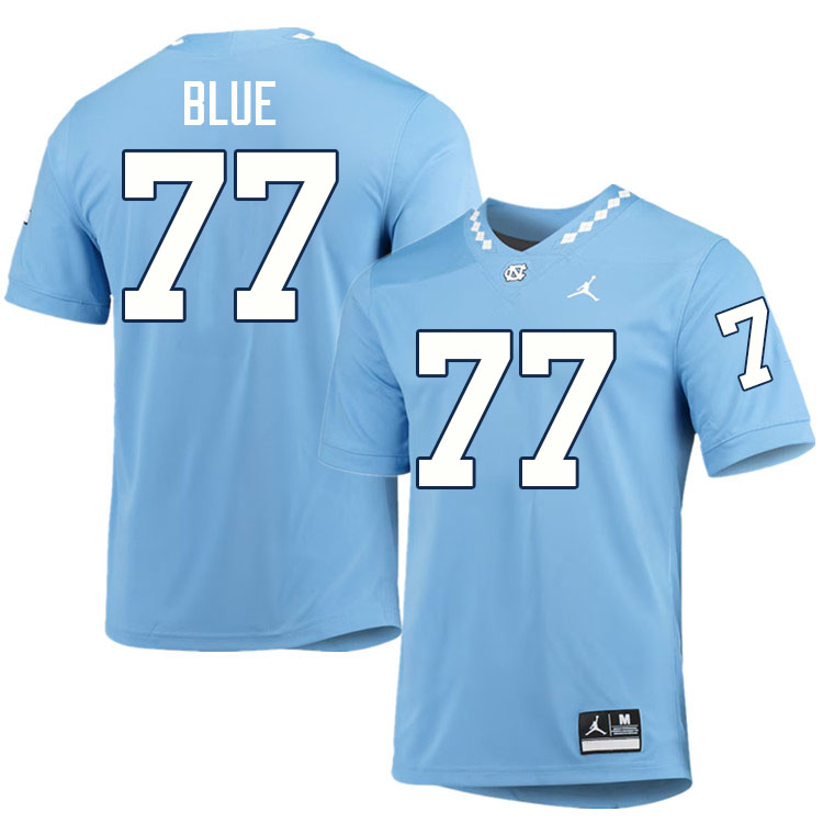 #77 Trey Blue North Carolina Tar Heels College Football Jersey Stitched-Carolina Blue